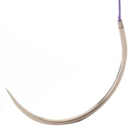 PGC25 violeta USP 3-0, 70 cm aguja SR-26 ahusada regular premium26 mm 1/2 circulo 12 sobres